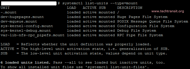systemct-unit-techtransit