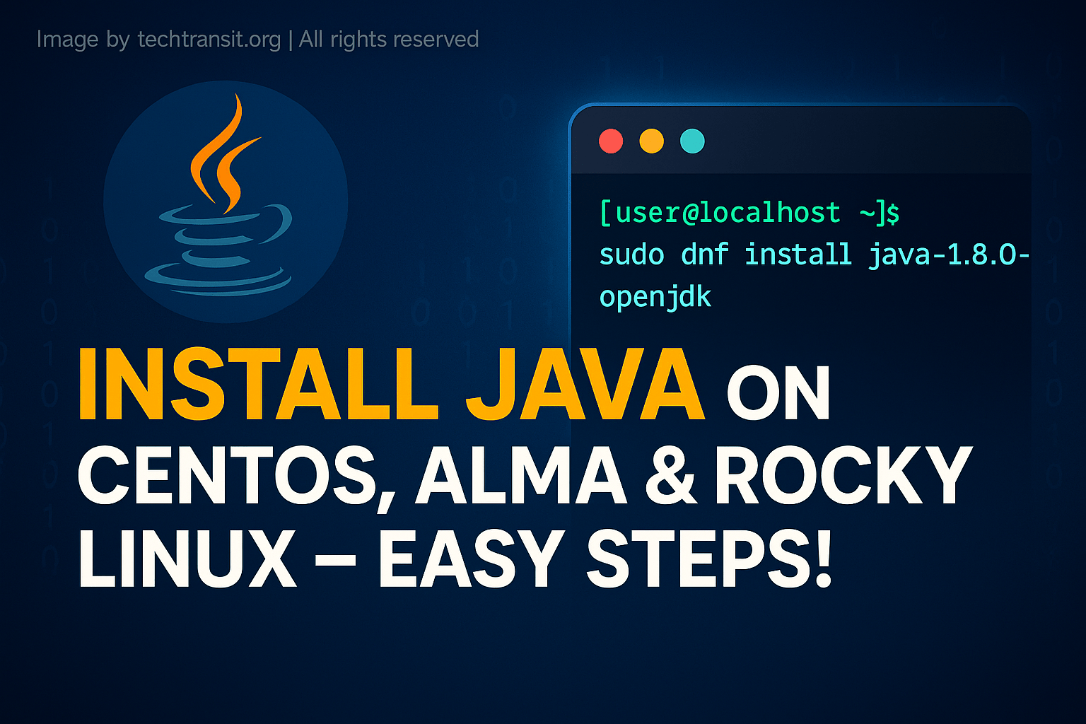Step-by-step guide to install Java on CentOS, AlmaLinux, and Rocky Linux systems