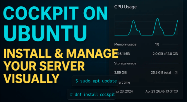 Cockpit on Ubuntu 24.04 – Install & Manage Your Server Visually
