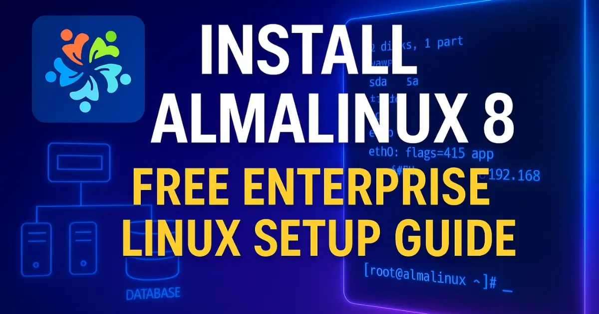 Step-by-step guide to installing AlmaLinux 8 operating system on a server or desktop