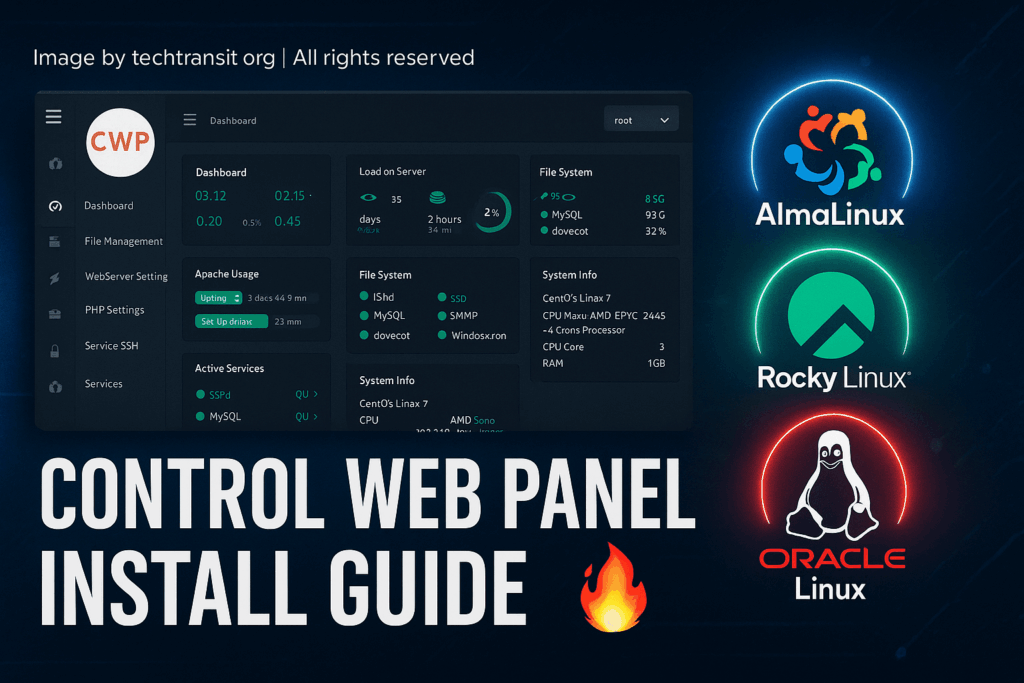 CWP Install Guide for AlmaLinux, Rocky Linux, and Oracle – Free WHM Alternative