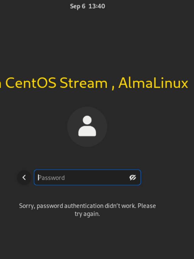 How to recover forgotten root password on  CentOS Stream or Alma Linux