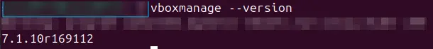 Ubuntu terminal showing VirtualBox installed successfully