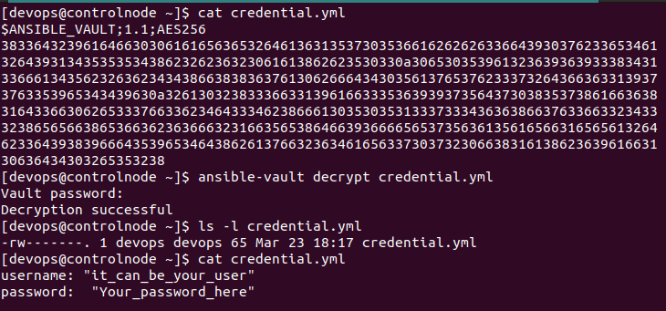 Ansible Vault Decrypt String File 