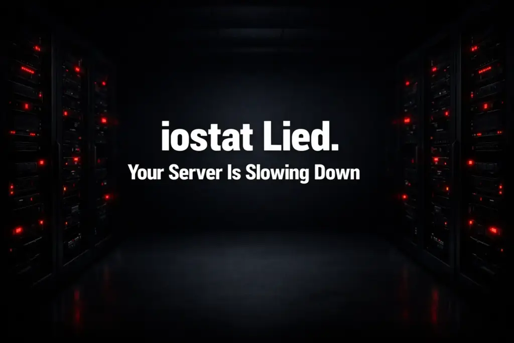 Linux server slowdown despite normal iostat output showing hidden I/O bottlenecks and disk latency issues